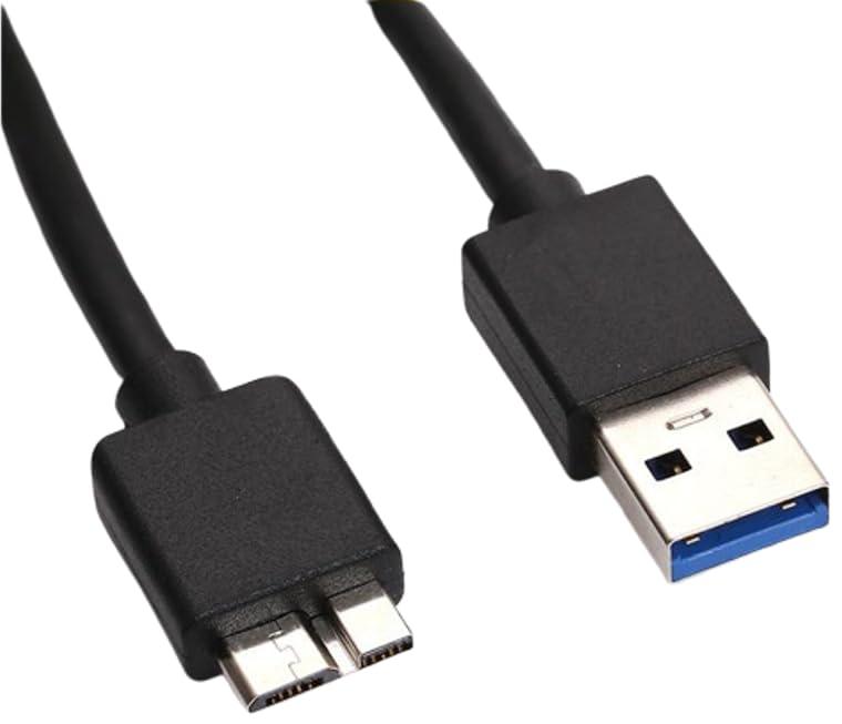 USBケーブル マイクロB microB/USB-A USB3.0 ハードディスクケーブル 高速データ転送 外付けHDD/SSD/ハードドライブ/HDカメラなどに対応します