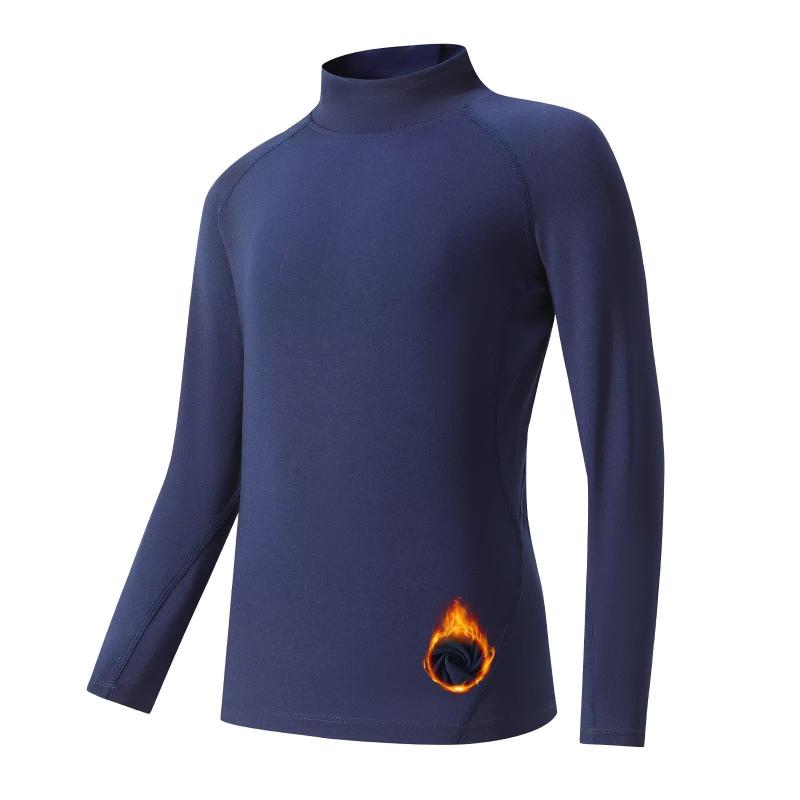 [Sillictor] スポーツインナー キッズ ハイネック 裏起毛 コンプレッションウェア スポーツ アンダーシャツ トレーニング インナーウェア 野球 サッカー スキー コンプレッショントップス [防