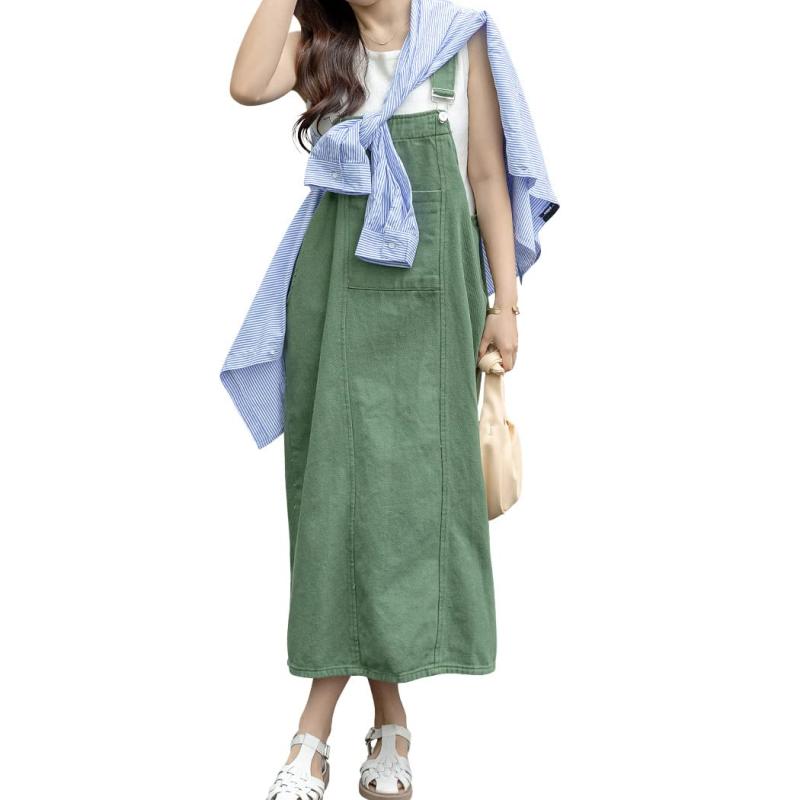 [Teddy] デニム サロペット ジャンパースカート オールインワン ゆったり 中厚手 春夏秋 ストリート pants453