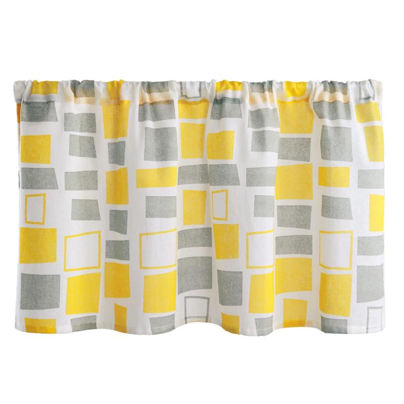 カフェカーテン おしゃれ かわいい 北欧 Sunnyday Fabric リサ ホワイト 幅145cm x 丈70cm コットンレース 小花柄