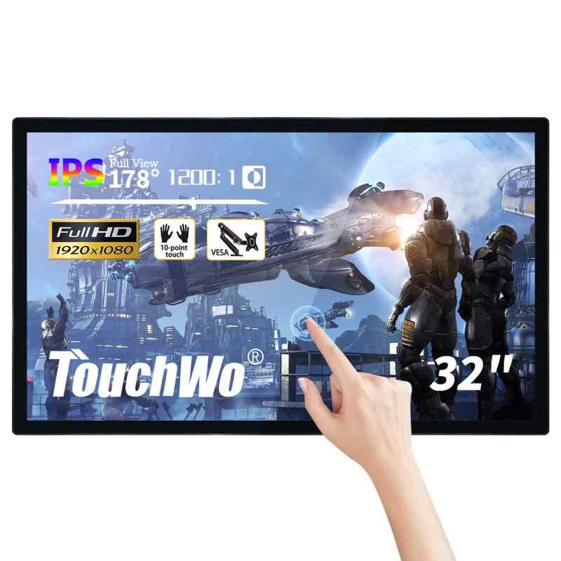 TouchWoの容量性タッチスクリーンの産業モニター、1920 x 1080P、作り付けのスピーカー、Windowsの電子 Whiteboard、デジタルサイネージ用ディスプレイ