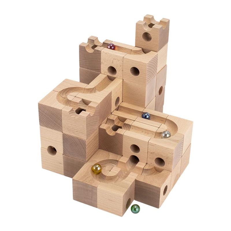 [ キュボロ ] スタンダード50 Cuboro Standard 50 50キューブ 大容量セット 204 玉の道 玉の塔 キッズ 木のおもちゃ 積み木 クボロ社 ブロック Starter sets [並行輸入品]