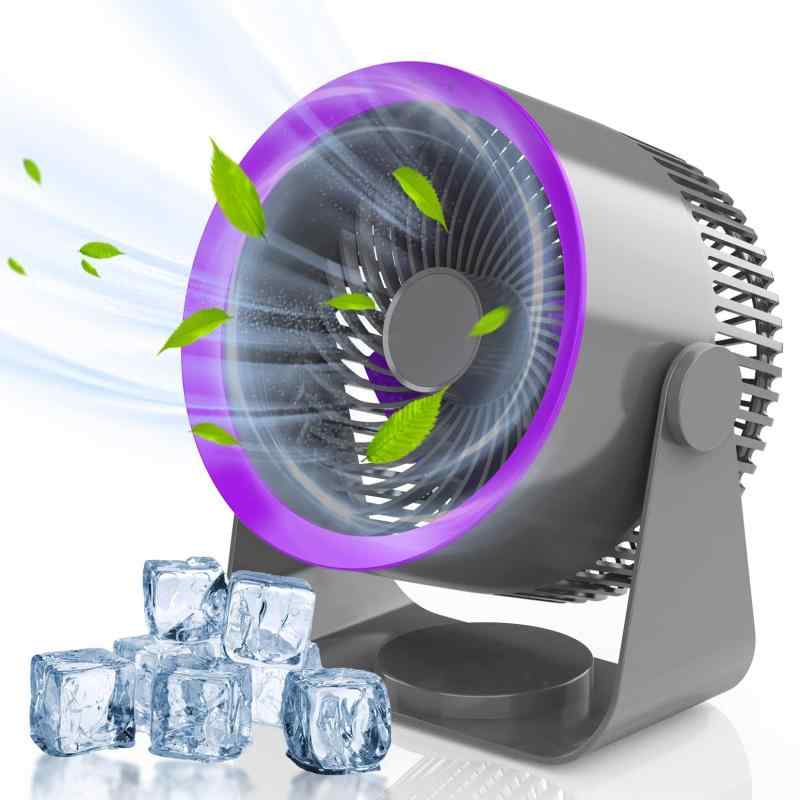 卓上扇風機 静音 小型【2025最新＆6000mAhバッテリー内蔵＆4枚大面積羽根】USB扇風機 dcモーター 3段階風量調節 パワフル送風 サーキュレーター 壁掛け扇風機 コードレス 90°角度調整 USBデス