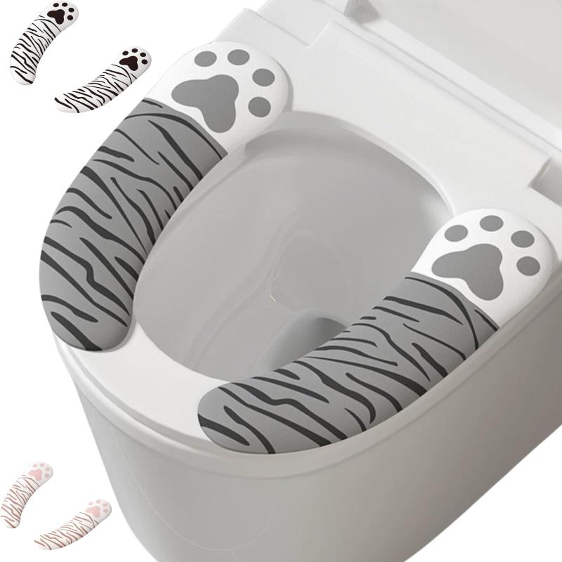 Rakuten - ドットコムプライム 便座シート ふんわり 便座カバー トイレカバー 簡単添付 繰返し使用