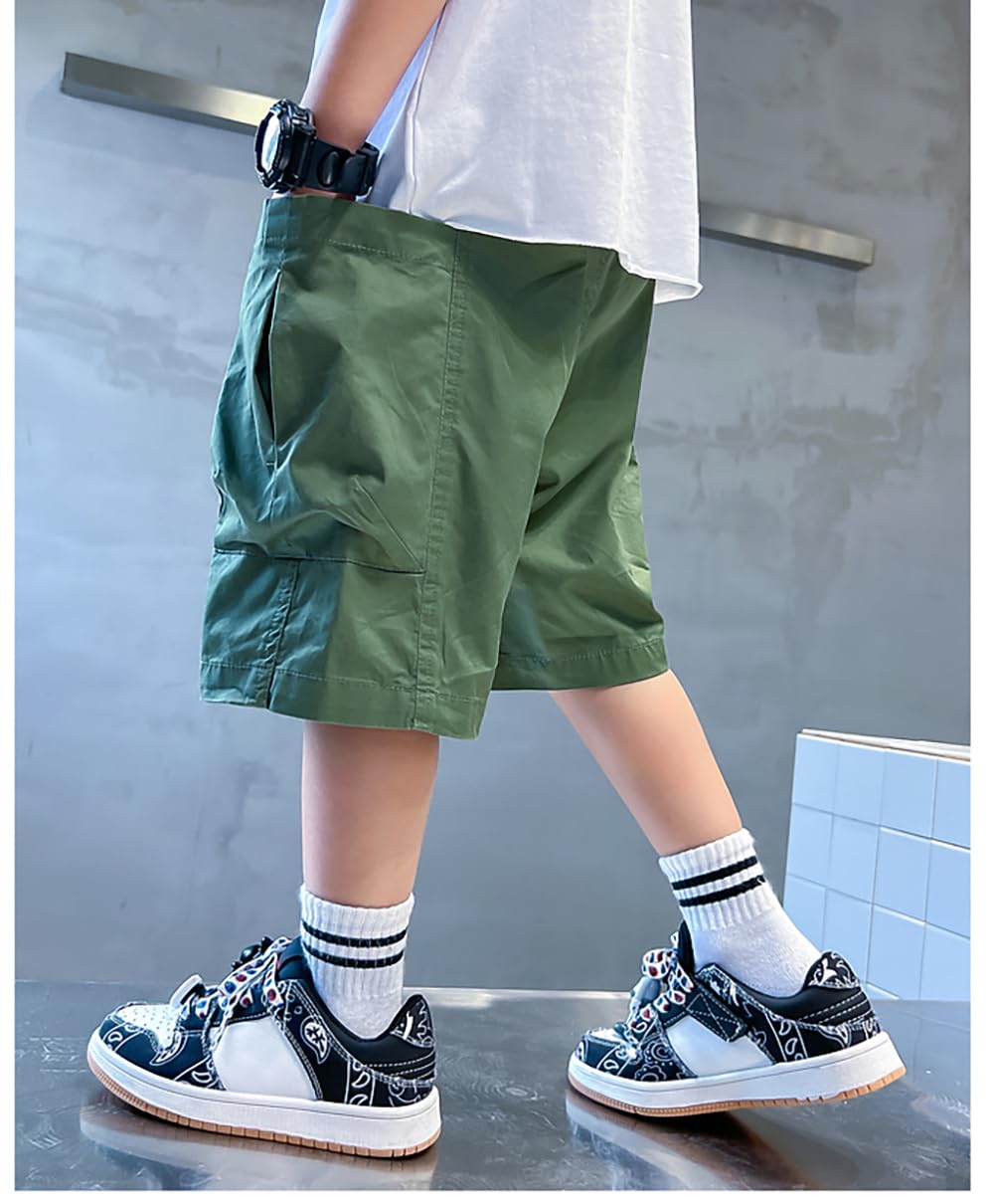selectableの【送料無料】男の子 ハーフパンツ 子供服 ショートパンツ ジュニア カーゴパンツ キッズ 半ズボン 夏服 普段着 ゆったり カジュアル 春 夏 120-170｜アングル2