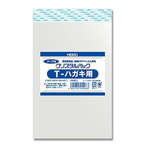 乐天商城 - ヘイコー(Heiko) OPP袋 テープ付き クリスタルパック T-ハガキ用 6758500 T10.5-15.5