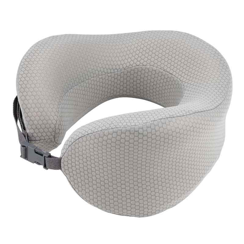 MCO 低反発 ネックピロー 速乾 旅行 飛行機 グレー Z0298