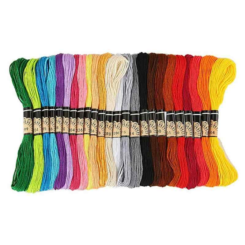 Rakuten - ESJNNK 刺繍糸 24色入り コットン 高質量 縫い糸 刺しゅう糸 刺繍キット カラフル 多色鮮やかな縫い糸 初心者 手芸用糸 裁縫用 手作