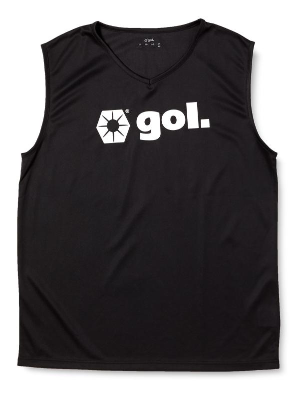 gol. (ゴル) プラクティスシャツノースリーブ1.0 G946-533 BLK XLサイズ：XLカラー：BLK