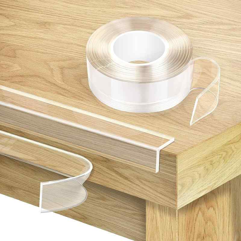 クッションテープ 透明コーナーガード 家具用 コーナーガード 赤ちゃん 幅広・厚手 ソフト衝撃吸収ガード かどまる 赤ちゃんガード コーナークッション テーブル・壁の角用保護 家具傷防