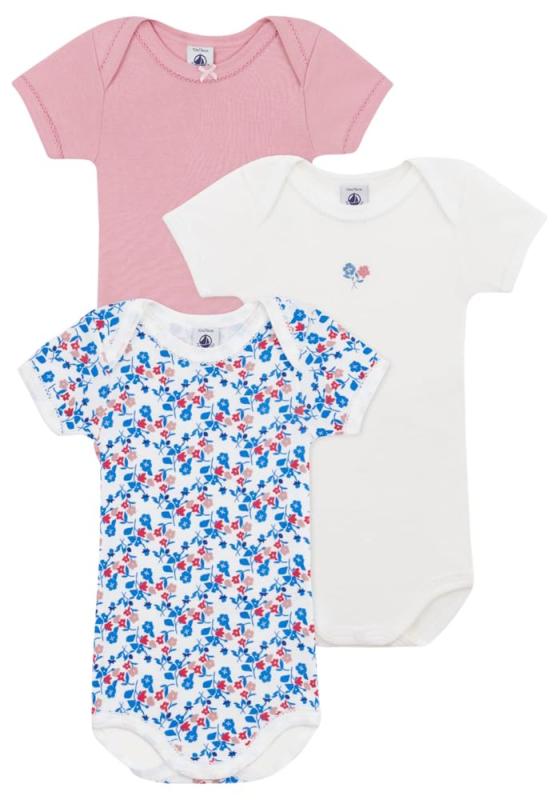 [プチバトー] 半袖ボディ3枚組 A0CQI