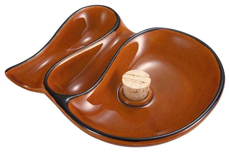 柘製作所(tsuge) イースター ひねり灰皿・茶 #78191