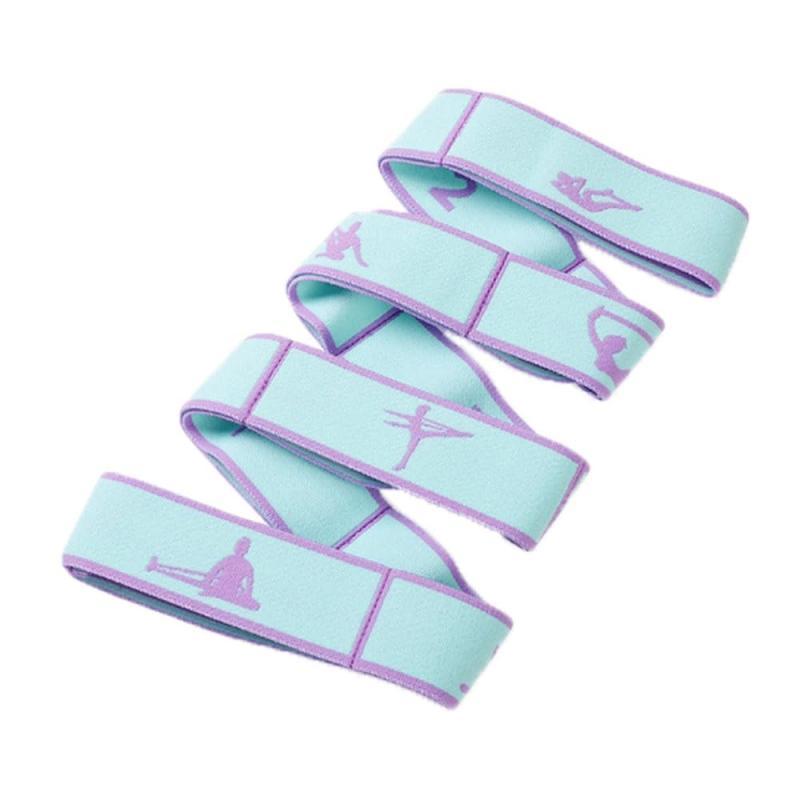 【MNWMNW】ストレッチバンド 8つのステージ ストレッチリング ヨガベルト 自由に調整できます 高い弾力性 アキレス腱伸ばし器具 体操/ダンス/ヨガのために ライラック色