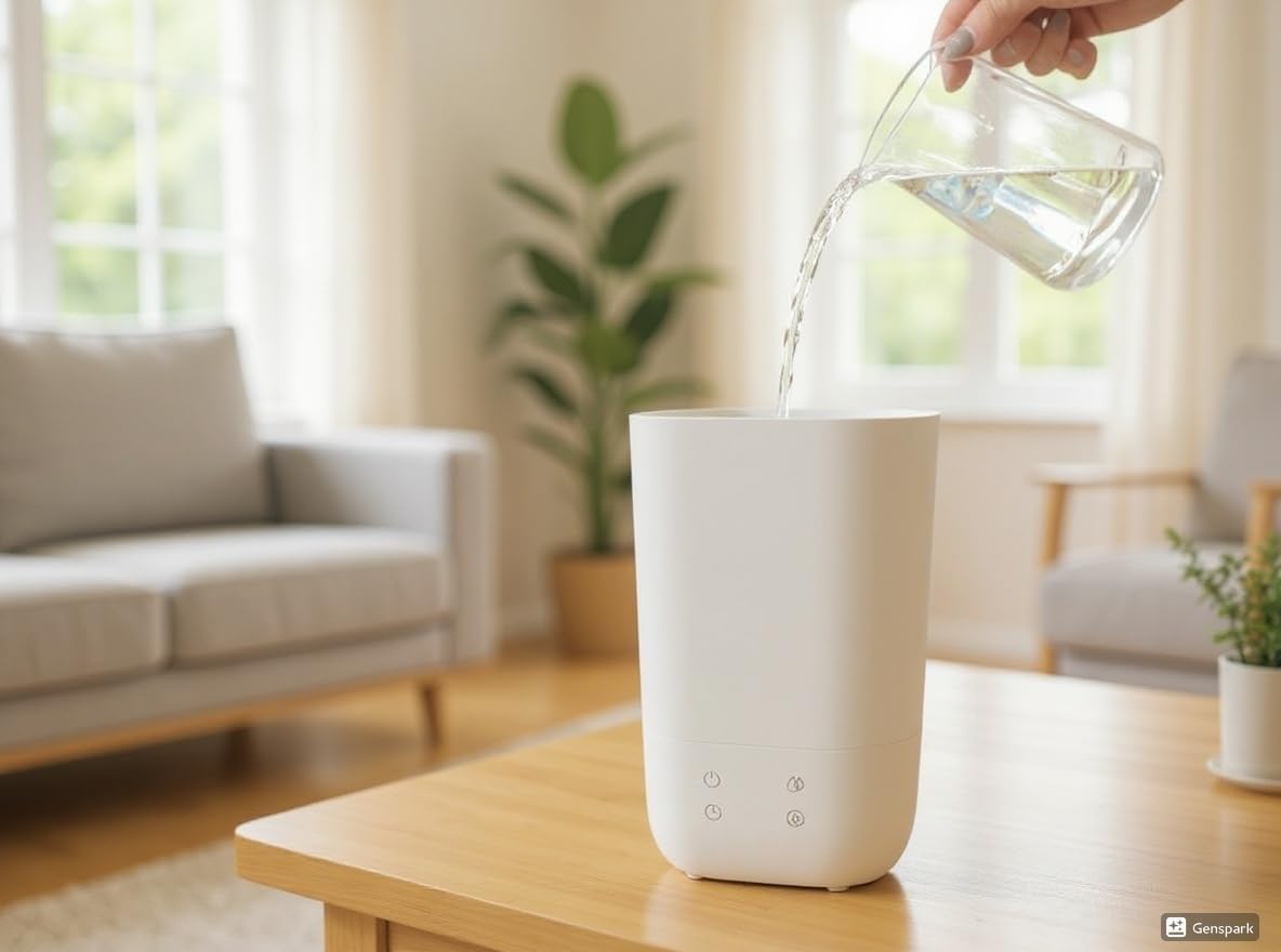 selectableの【送料無料】Cure Water3.5L 上面給水 卓上加湿器 次亜塩素酸にも対応可 Cure350 8～12畳用｜アングル2