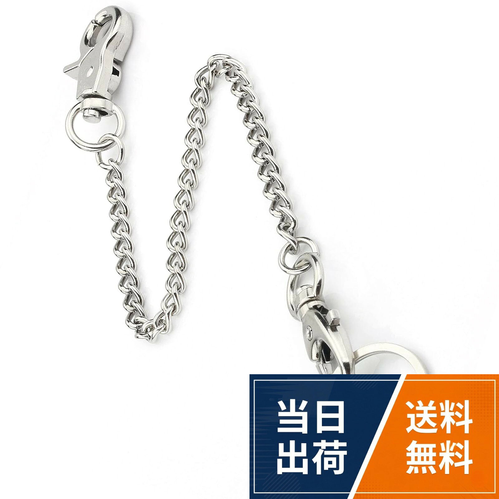 1.材質：高品質亜鉛合金を用いてロブスターバックルを製作し、鉄質ニッケルめっき二重リングを組み合わせ、製品の丈夫で耐久性を確保し、錆びにくい。 感触：滑らかで快適な表面、優れた使用体験をもたらし、視覚でも触覚でも高級感に満ちている。2.外観デザイン：全体の造形が精巧で、細部の処理が精緻で、優雅さとファッションの完璧な結合を示している。 サイズ：全長（ロブスターバックルを含む）約49.5センチ、チェーン長約40.5センチ、適度な長さで日常的に使用しやすい。3.組み合わせ使用：ロブスターボタンとキーホルダーパーツを組み合わせたデザインにより、鍵などの小物を簡単に収納できるだけでなく、財布やリュックなどに掛けて使用することもできます。 紛失防止設計：鍵、財布などの重要な物品の落下、紛失、盗難を効果的に防止し、あなたの身の回り品に心をこめて保護を提供します。4.包装内容：キーホルダー：1本、長さ40.5センチ、美観と実用性を兼ね備えている。 Wisdompro超微細繊維布：1枚、サイズ102 x 102 mm、いつでもキーホルダーを清潔にして、その光を新しいように保つことができます。5.日常の通勤、アウトドア、ビジネスシーンにも、このキーホルダーはあなたの着こなしに完璧に溶け込み、あなたの持ち物のファッションアクセサリーになります[小さな店] ウォレットチェーン キーチェーン 丈夫 カニカン、二重リング付き 紛失/盗難防止 メンズ レディース (約40.5cm 1本入り) / クラシック / 約49.5cm