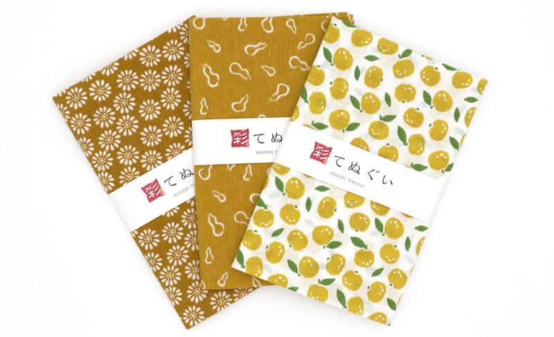 彩（irodori） 小紋手ぬぐい 3枚組
