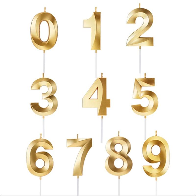 樂天商城 - WFGKPXC バースデーキャンドル 誕生日 ロウソク 10個数字 バースデーキャンドル 3D 装飾 を祝う 高級 ろうそく おしゃれ スタイリッシ 記念日 ウエディングパーティー卒業パーティー(番号0-9)