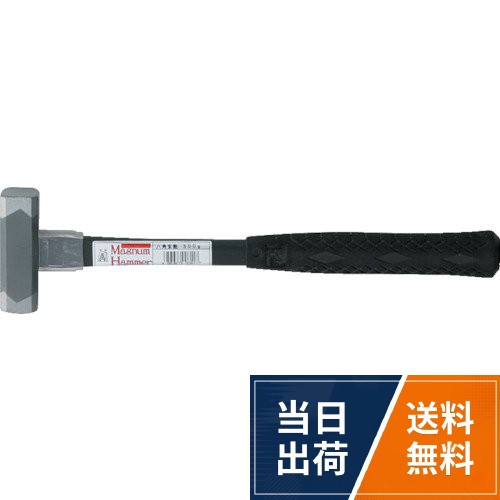頭長:104mm。口径:27×31mm。サイズ:570g王将 マグナムハンマー八角玄能 570g / インダストリアル