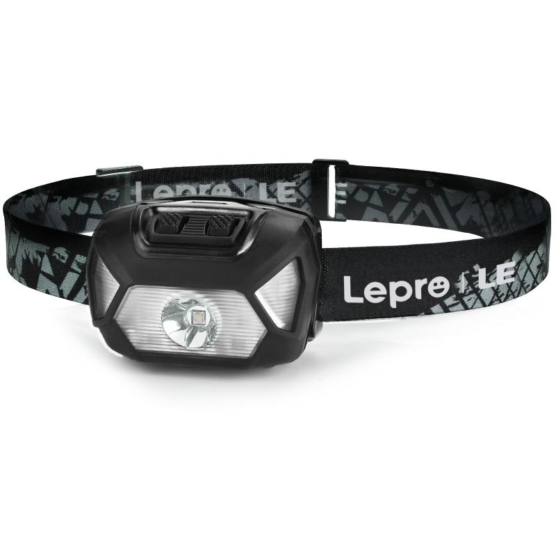 Lepro ヘッドライト LED ヘッドランプ 高輝度 ledヘッドライト 電池式 6種点灯モード 【赤＆白ライト/スポット・ワイドLED搭載/SOS点滅/実用点灯22時間/IPX4防水/角度調整可/CE ROHS認証済み】 釣り