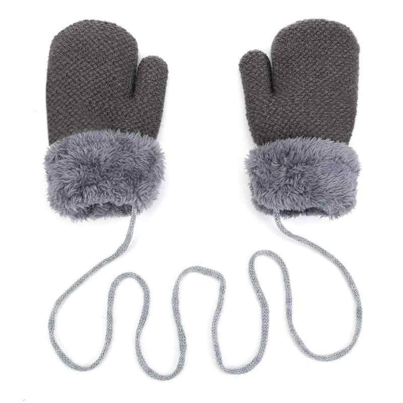 [ITODA] ベビー手袋 ミトン 秋冬 1-3歳 キッズ手袋 ニットグローブ 裏ボア付き 首掛け紐付き 携帯にも便利 可愛い手袋 赤ちゃん 厚手 保温 防寒てぶくろ ポカポカ あったか ふわふわ キッズ 通