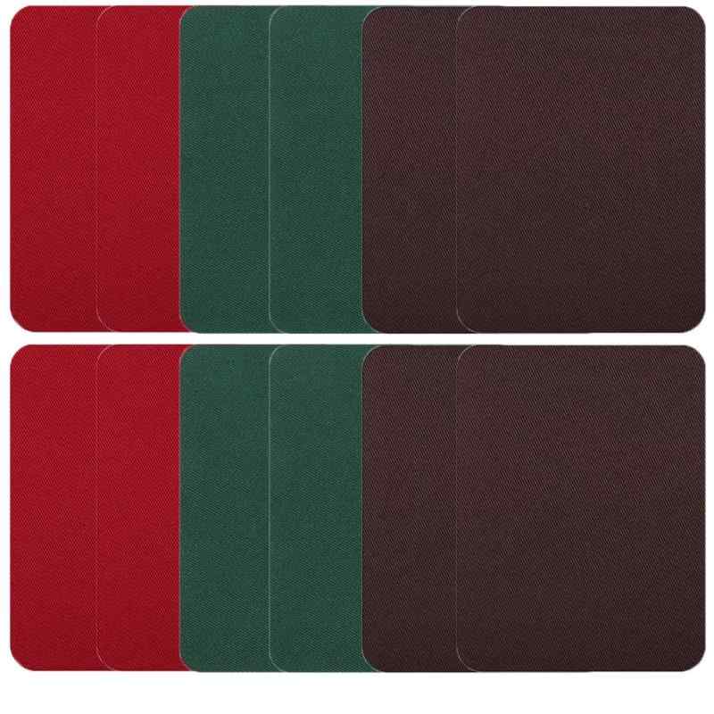 補修パッチ アイロンパッチ 長方形 約9.5cm×12.5cm 洋服 リペア 補修布 補修シート アイロン接着 貼付パッチ アイロンワッペン 布製 衣類 服の補修に DIY 手芸 自由に切り取れる(3.0)