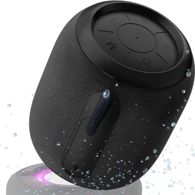 Bluetoothスピーカー ワイヤレススピーカー 小型 HIFI音質 大音量 ポータブルスピーカー 重低音強化 【2025 人気 進化モデル】 長続航 Type-C充電 IPX7防水 LEDライト付き マイク内蔵 TWS機能/TFカード