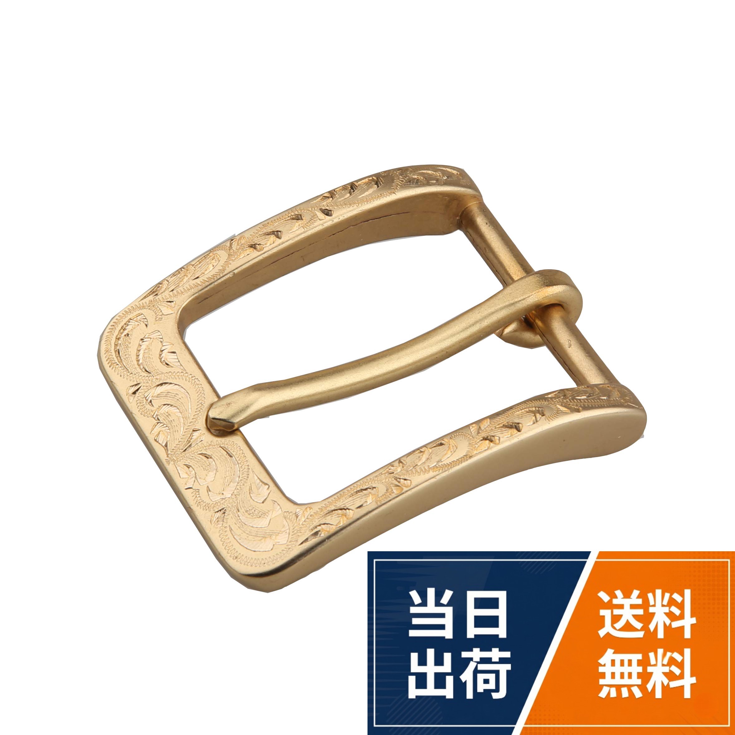 【送料無料】kokoungkuan ベルトバックル ループ ハンドメイド彫刻 メンズ 真鍮ブラス ゴールド