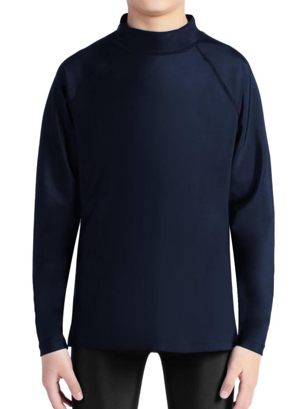 [THREEGUN] ラッシュガード キッズ 長袖 ハイネック UVカット 長袖シャツ 水着 tシャツ スイムウェア スポーツシャツ ジュニア 水陸両用 吸湿速乾