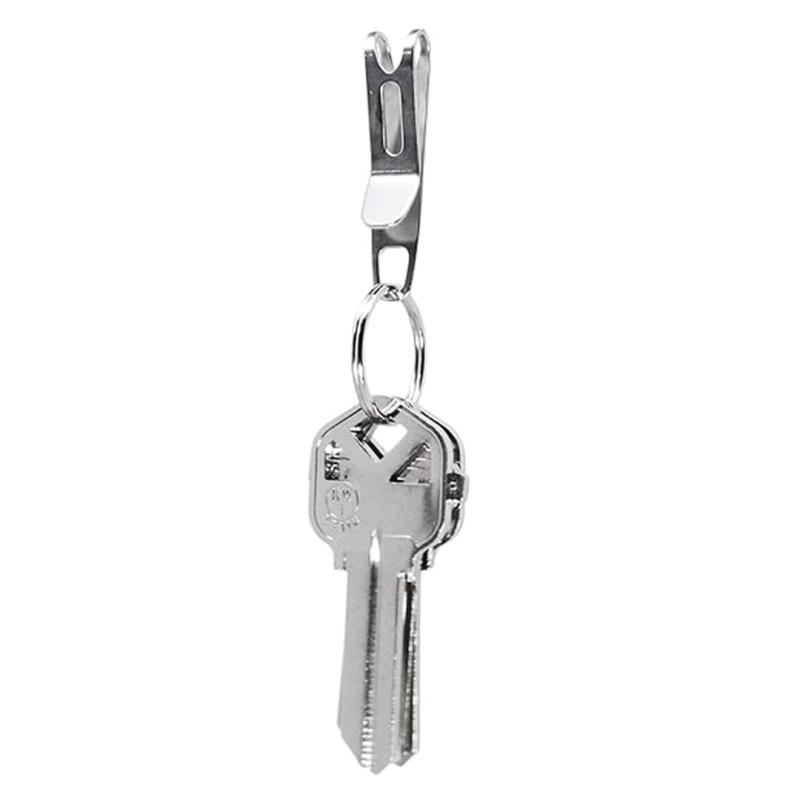 KeySmart ナノキーリングクリップ - 鍵をなくさないでください - ポケットやバッグにクリップして整理 散らかりを解消