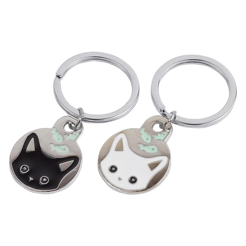 Rakuten - [KOYOKOMA] 選べる 2個セット キーホルダー 猫 チャーム かわいい 魚 小さい リング付き