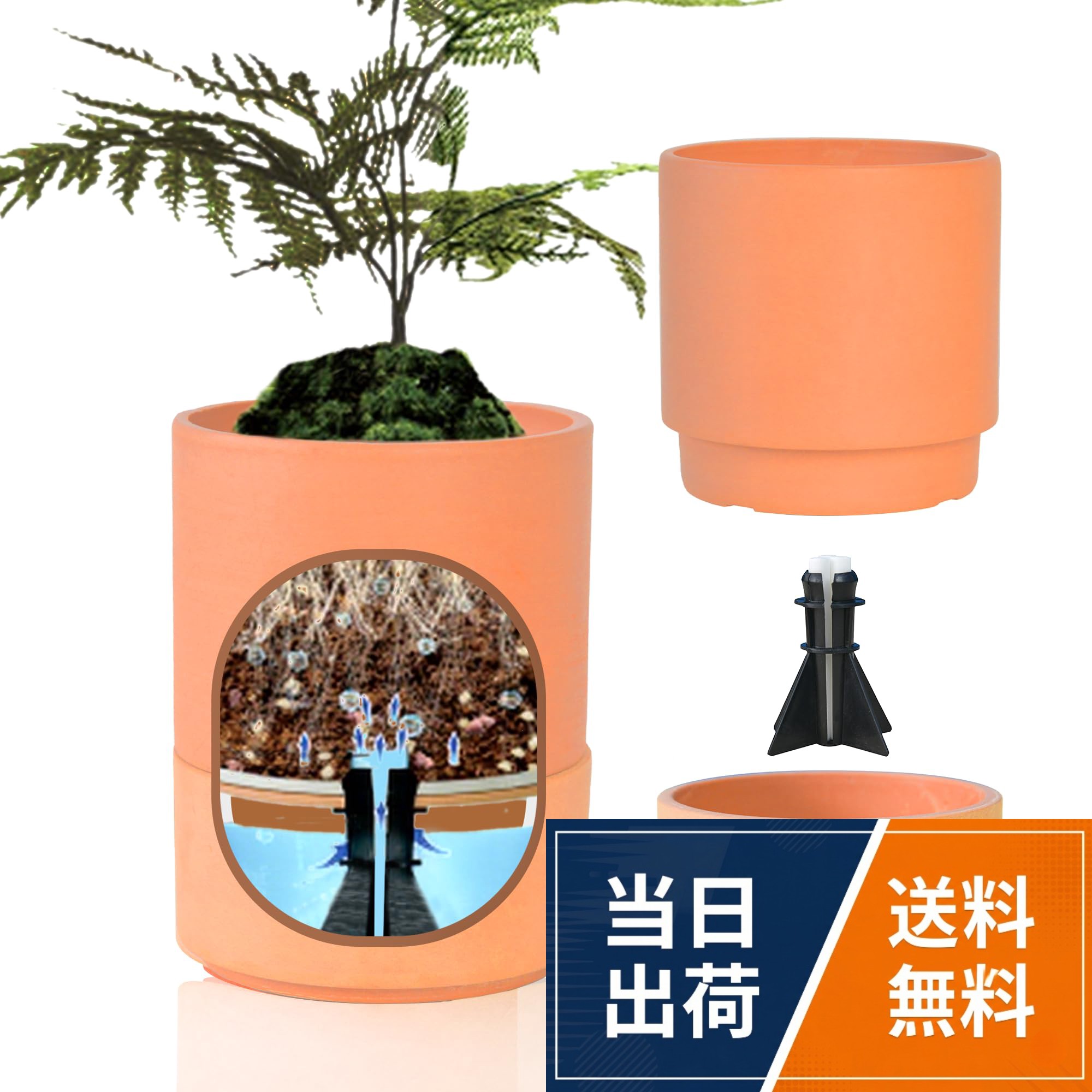 手間いらずで水やり簡単！ 底面の水を吸水芯がじっくり吸い上げる「自動給水設計」；毛細管現象を利用し、植物に適度な水分を供給；忙しい毎日でも、観葉植物を手軽に楽しめます。 初心者にもぴったり 水やり頻度が分からない園芸ビギナーにも安心；水の入れすぎ・忘れすぎを防げる設計で、多肉植物やスプラウト栽培にもおすすめです。 割れにくく軽量！陶器調素材 見た目はまるで陶器のような高級感；でも実際は軽くて割れにくい樹脂＆ストーン複合素材；落としても安心、移動もらくらく。 インテリアに映えるおしゃれなツートンカラー シンプルモダンなデザインは、リビングやキッチン、玄関にもぴったり；植物の魅力を引き立てる上品な佇まいで、どんな空間にもマッチします。 掃除・給水もしやすい構造 吸水柱は自立式なので、上部鉢を外しても安定して立ちます；水皿の掃除や根のケアもスムーズ。実用性とデザイン性を両立したこだわり設計ですGreenship 給水プランター 植木鉢 おしゃれ 再生プラスチックプラス＋石粉素材 軽量で丈夫 底面給水鉢 給水紐付き 貯水皿付き 観葉植物 鉢 多肉植物用 室内 陶器調 インテリア / 3号（10*10*18cm）