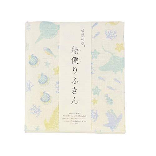 樂天商城 - 丸山繊維産業（Maruyama seni sangyou) 丸山繊維産業 ならっぷ 蚊帳の夢 絵便りふきん 水族館 A-04 35cmx40cm