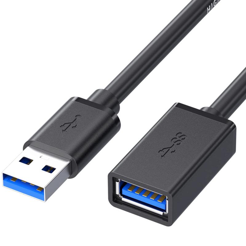 Rakuten - USB延長ケーブルUSB 3.05 Gbps高速データ転送A-A型オス・メスUSB延長線0.5 M（黒）