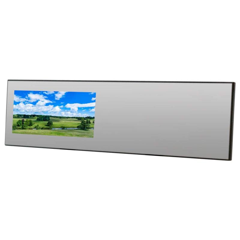 ルームミラーモニター バックミラーモニター フルミラー 4.3インチ 12V バックカメラに連動可能【B3431】