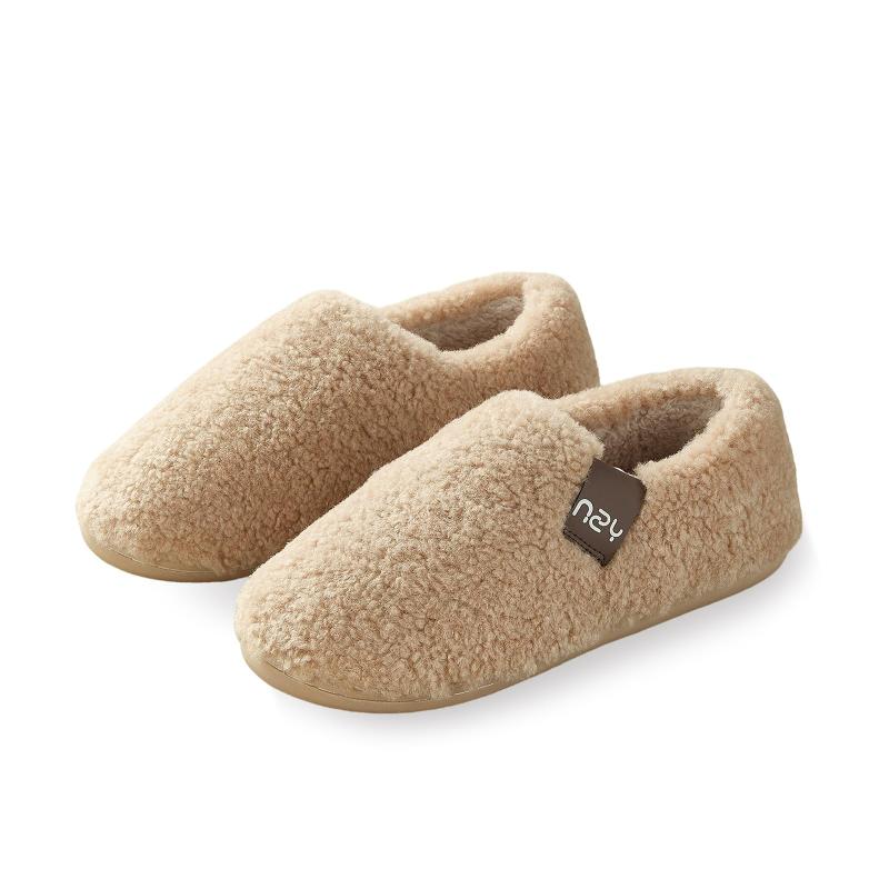 [AOY] スリッパ 冬用 スリッパ 室内 ルームシューズ 【包み込む暖かさでいつもあったかかかと付き＆無し2タイプ・4色】 すりっぱ レディース 裏起毛 防寒 暖かい あったか ふわふわ かかと