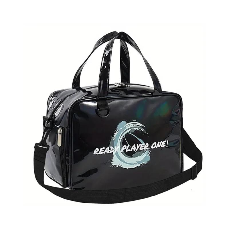 [CHANGJIQ] プールバッグ ビーチバッグ PVC防水素材 乾湿分離 女の子 肩掛け 手提げ ビニールバッグ シューズ収納可 大容量 小さい 軽量 丈夫 ビーチ 水泳 ジム スパ 温泉 砂場 海水浴 運動会 入