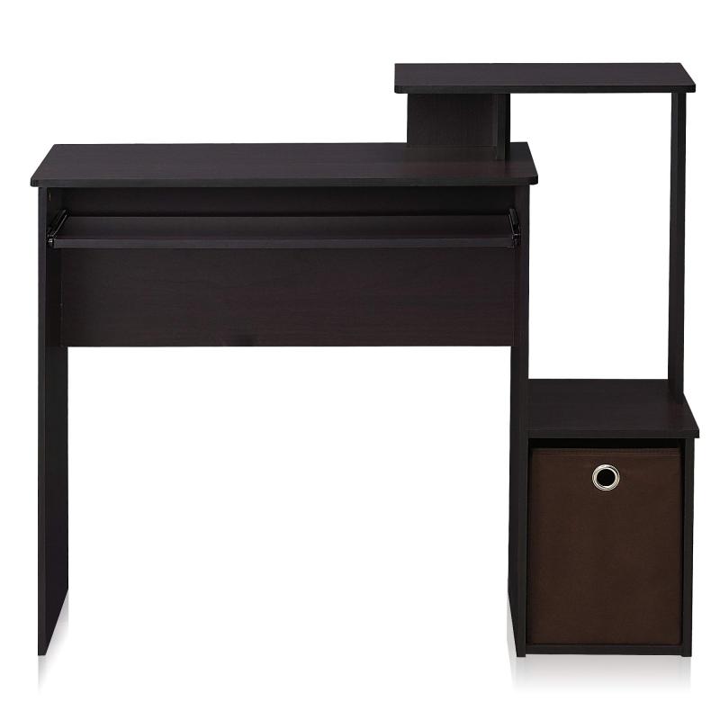 Rakuten - フリノ(Furinno) 多目的パソコンデスク・コンピュータデスク Econシリーズ カラー:ダークウォルナット ‎12095DWN