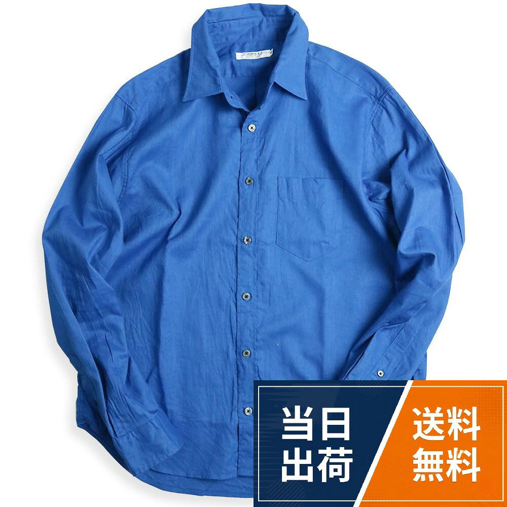 ＝着丈＝　《M》72　　《L》　75　　《XL》　78。＝身幅＝　《M》53　　《L》　57　　《XL》　60。＝肩幅＝　《M》47 　　《L》　49　　《XL》　51。＝袖丈＝　《M》63　　《L》　65　 　《XL》　67。【生産国】　　日本製 　　【素材】　綿　50％　麻　50％[クインテット] リネンシャツ メンズ 綿麻シャツ 日本製 涼しい 麻シャツ 無地シャツ 長袖シャツ VINTAGE EL 11-70187 / カジュアル