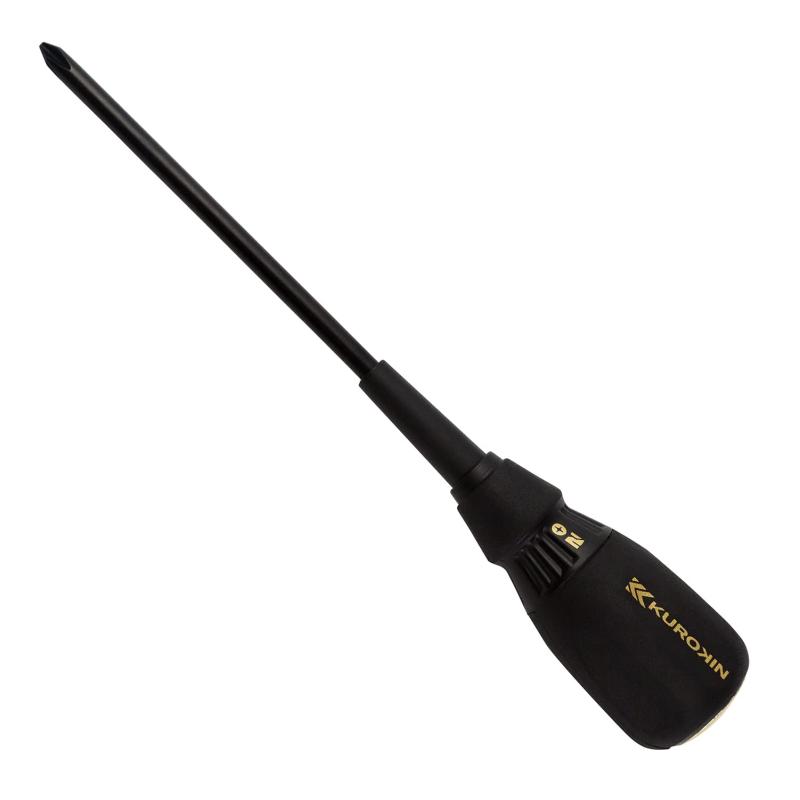 フジ矢(Fujiya) 貫通ドライバー (+2.0/軸長150mm) 黒金 526K-BG