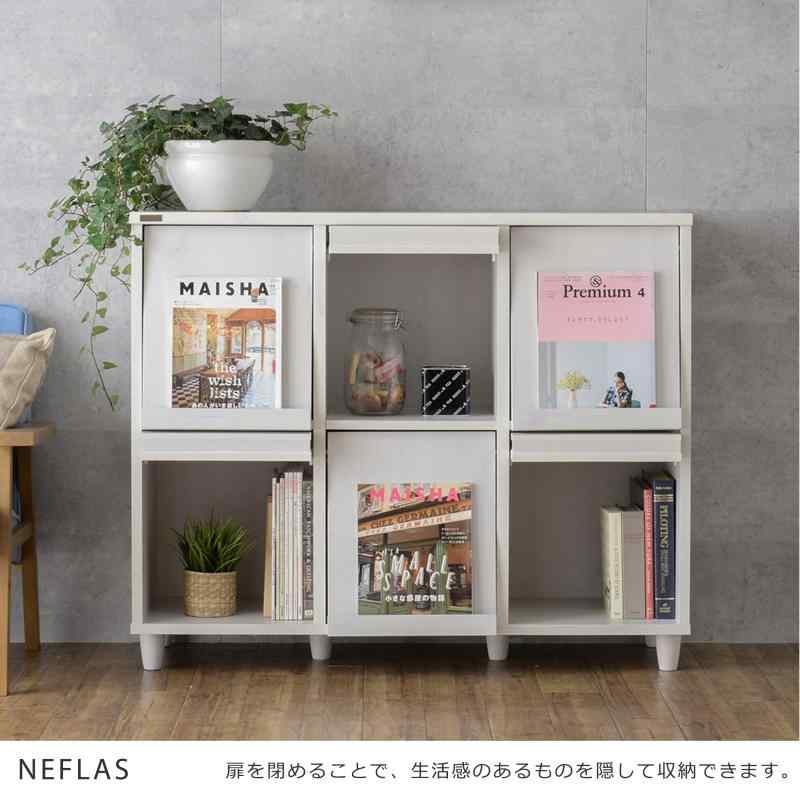 佐藤産業 NEFLAS ディスプレイラック フラップ扉