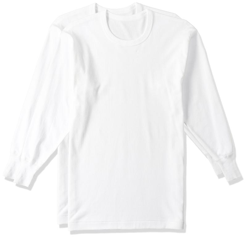 GUNZE(グンゼ) インナーシャツ遠赤外線加工+速乾 スムース 長袖丸首 二枚組 RP28082メンズ