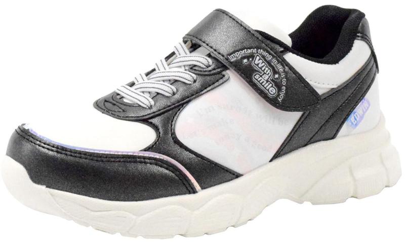 EDWIN(エドウィン) ガールズ 色が変わる おしゃれ かわいい マジックテープ ベルクロ ゴム紐 学校 通学 カジュアル 合わせやすい 動きやすい 運動会 軽量 防水キッズ ガールズ 靴 スニーカー