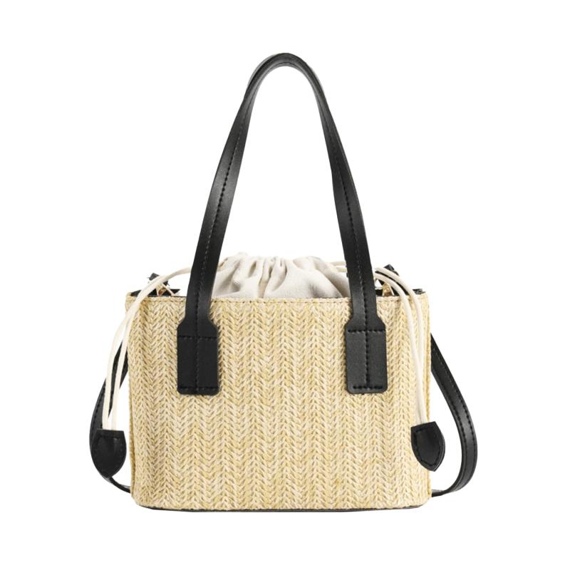 [Lapimou] かごバッグ ショルダー 編みバッグ 浴衣 和装 夏 ポシェット 小さめ ストロー ショルダーバック カゴバック 夏用 網 麻 巾着