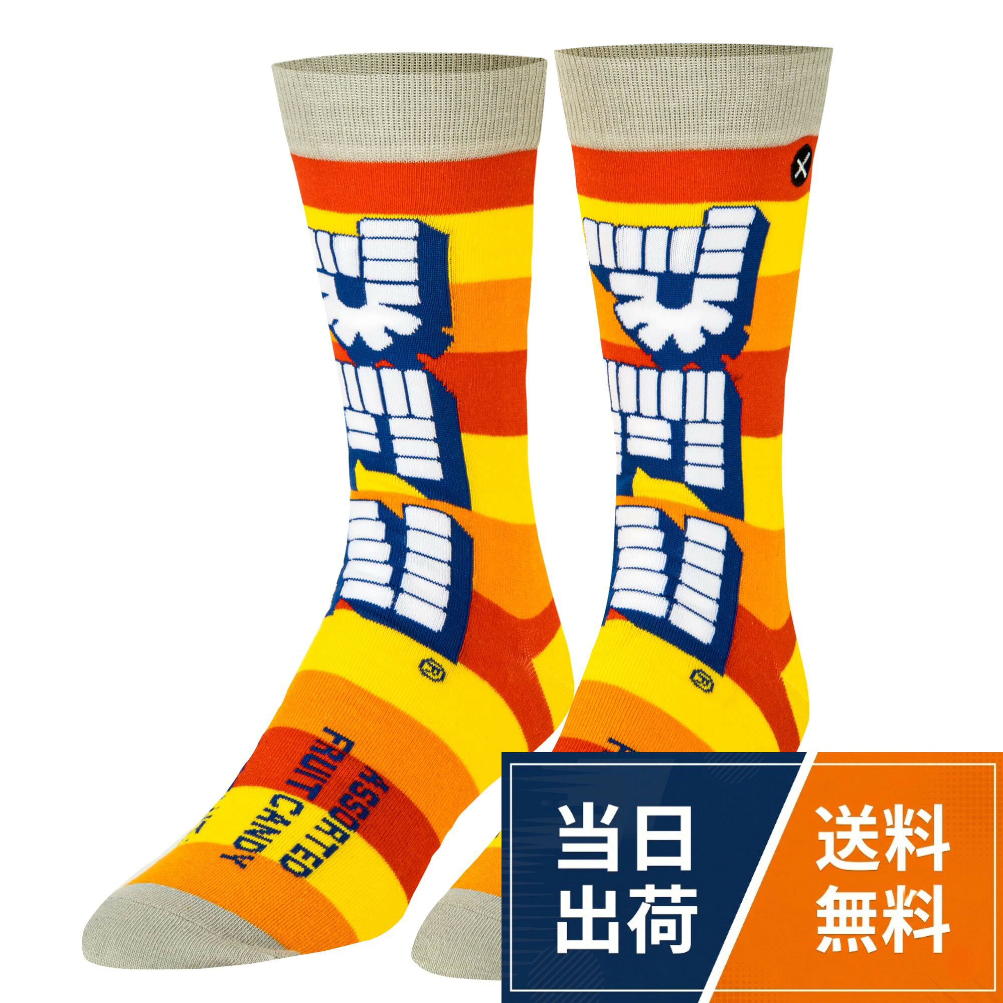 原産国：中国。メンズ商品。サイズ：8-12 (日本サイズ：26-30cm)。※サイズはヌード表記となっておりあくまでも目安となっております。[オッドソックス] クルーソックス PEZ ASSORTED メンズ 31203MONCD MULTI FR / ソックス / Free Size
