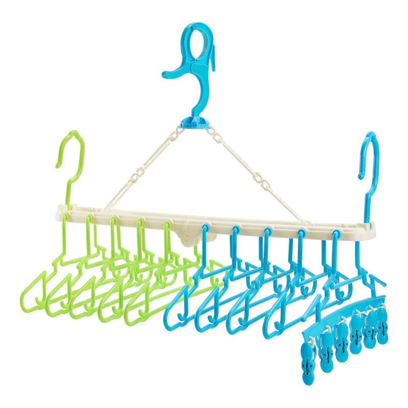ベビーハンガー 子供用洗濯ハンガー ハンガー 子どもハンガー 赤ちゃん ハンガー 折り畳み 物干しハン..