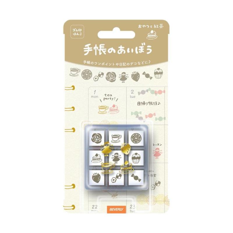 乐天商城 - ビバリー スタンプ ハンコ 手帳小物 手帳のあいぼう おやつと紅茶 TSW-116