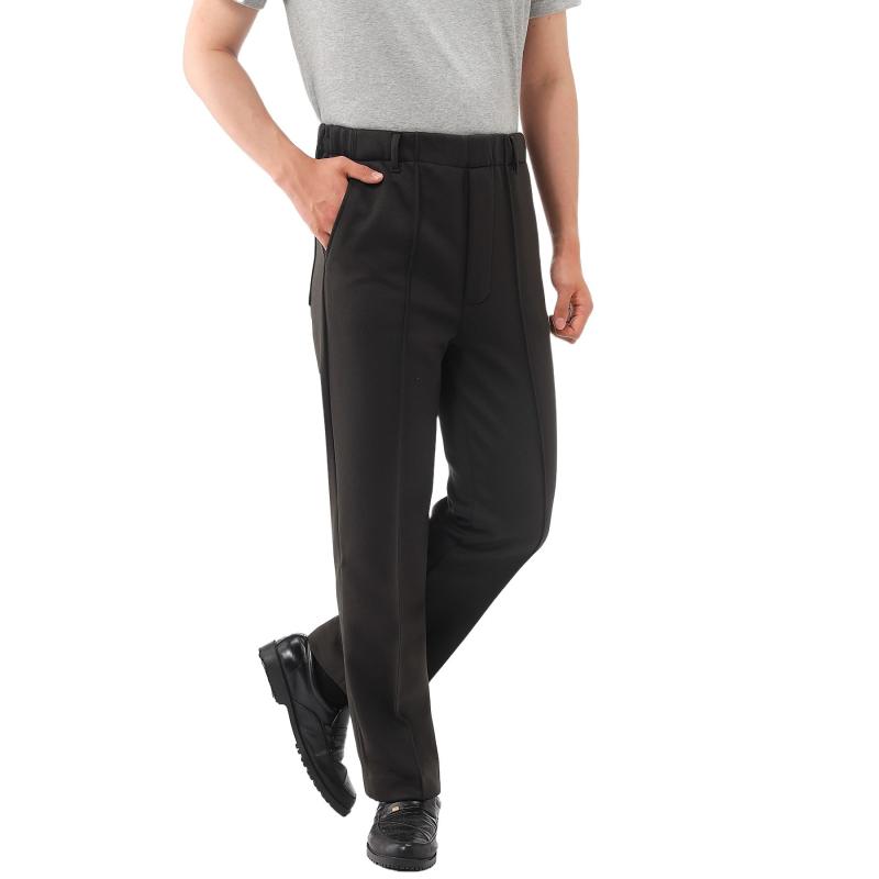 [リトルアイランド] メンズ 日本製 裏起毛 暖か パンツ 総ゴム 蓄熱保温 UV ユニチカ 「サーモトロン」 股下60