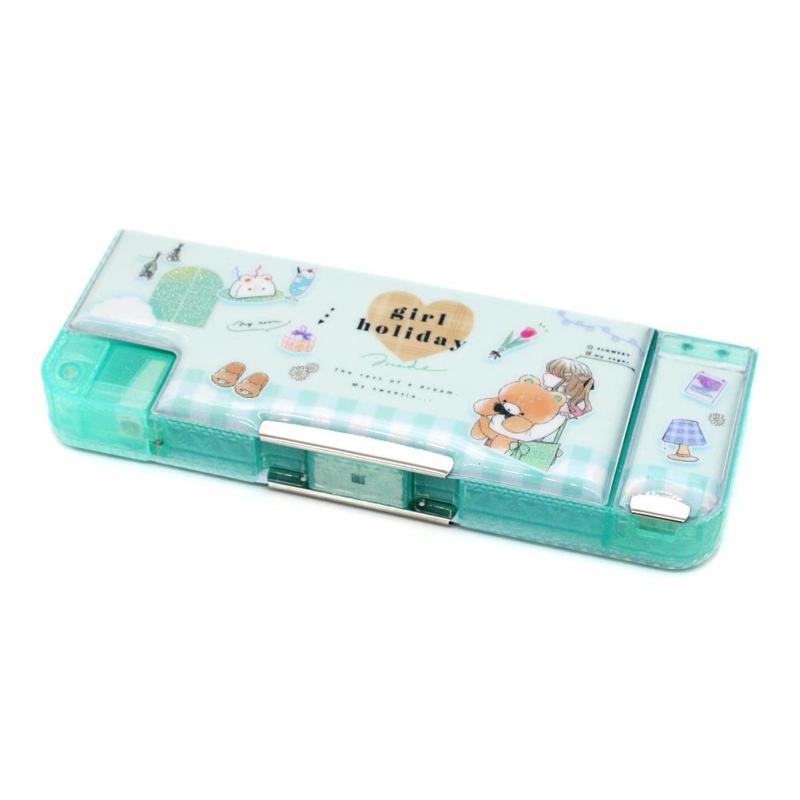 Rakuten - カミオジャパン 筆箱 小学生 ソフト ペンケース 女の子 向け LIKEオルチャン 両面開き 一年生 二年生 新入学 新学期 プレゼント