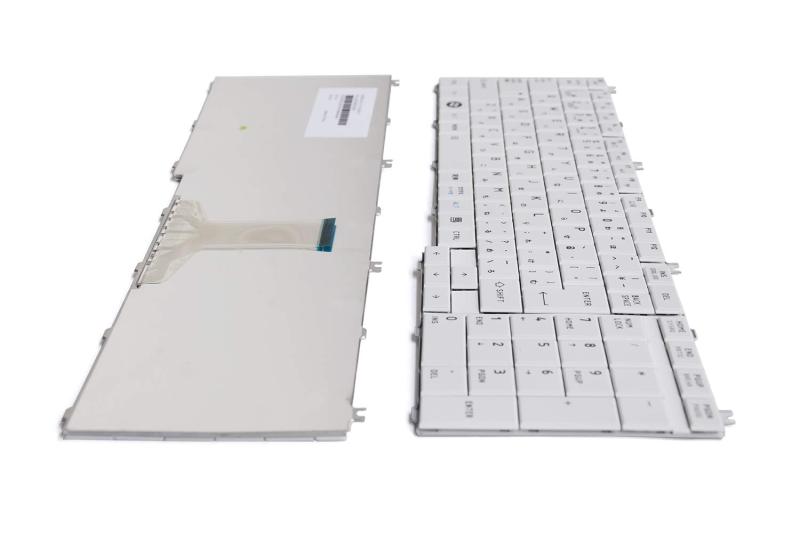 光沢 日本語キーボード 適用する TOSHIBA 東芝 Dynabook Satellite T350、T351、T451、B350、B351シリーズ 修理交換用 (白)