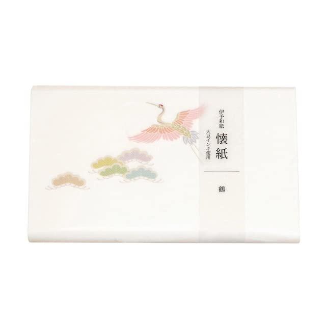 kimono美 懐紙 鶴 175mm×145mm 20枚入り No.3001